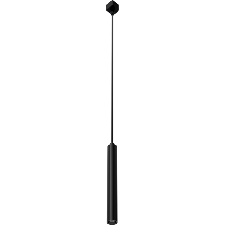 RAB Lighting Track Pendant Light, Small, 8W, 3000K, Black, TKPSYB