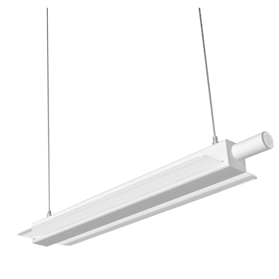 RAB Lighting TOMO 2 FT LED Wrap, 12/18/24W, CCT Selectable, Power Select, LightCloud Blue, White, TOMO-2/LCB