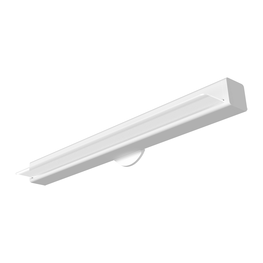 RAB Lighting TOMO 2 Ft., 12/9/6W, CCT Selectable, Wall Mount, White, TOMO-2WM