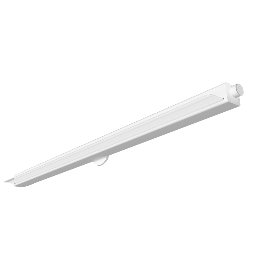 RAB Lighting TOMO LED Wrap, 4 Ft. Wall Mount, 12/18/24W, CCT Selectable, LightCloud Control, White, TOMO-4WM/LC
