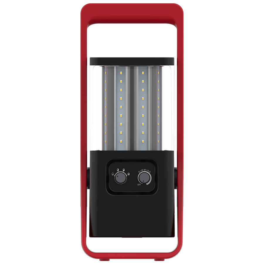 RAB Lighting TUFFYXL Rechargeable Temp Work Light, 32W, 5000K, 360°, Black+Red, TUFFYXL