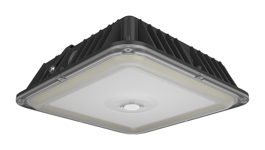 RAB Lighting VAN17 10"x10" LED Field Adjustable Canopy Light, 60 | 50 | 40W, CCT Selectable, Photocell, Battery Backup, 120-277V, Bronze, VAN17-60/E