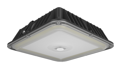 RAB Lighting VAN17 10"x10" LED Field Adjustable Canopy Light, 90 | 80 | 70W, CCT Selectable, Photocell, Battery Backup, 120-277V, Bronze, VAN17-90/E