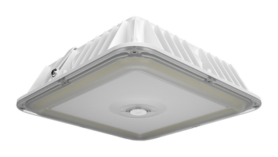 RAB Lighting VAN17 10"x10" LED Field Adjustable Canopy Light, 90 | 80 | 70W, CCT Selectable, Photocell, 120-277V, White, VAN17-90W