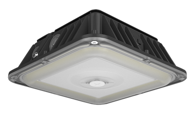 RAB Lighting VAN17 8"x8" LED Field Adjustable Canopy Light, 30 | 25 | 20W, CCT Selectable, Photocell, 120-277V, Bronze, VAN17-30