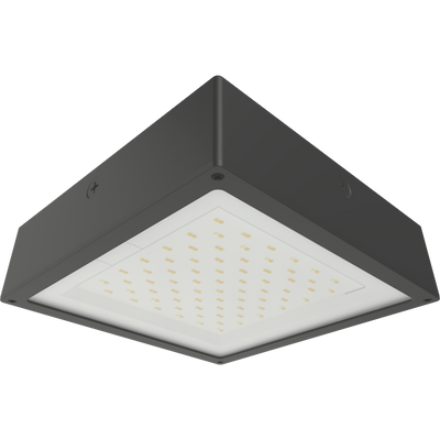 RAB Lighting VAN34 Canopy Light, 30/20/10W, CCT Selectable, 480V, Bronze, VAN34-30F/480