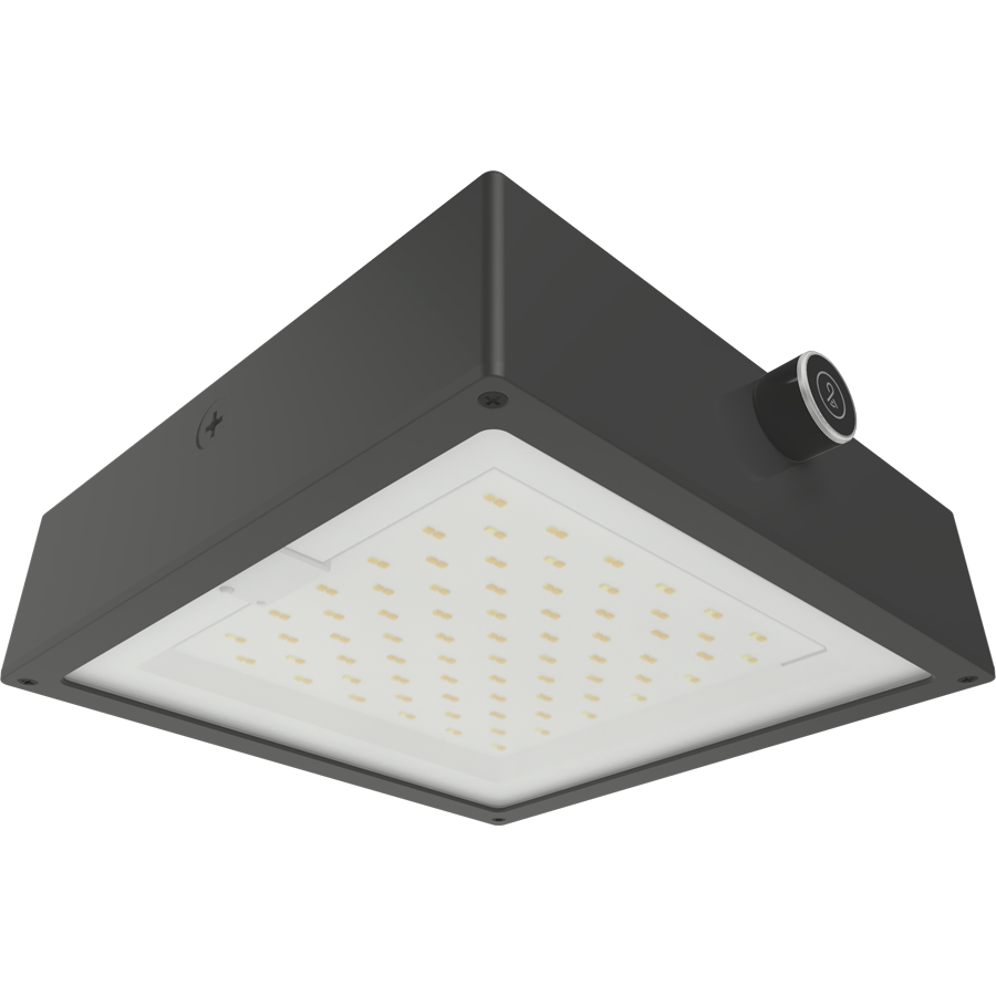 RAB Lighting VAN34, 90/80/70W, CCT Selectable, 480V, LightCloud Blue, Microwave Sensor, Bronze, VAN34-90F/480/LCBS/MVS