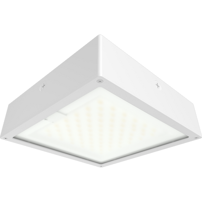 RAB Lighting VAN34 Canopy Light, 30/20/10W, CCT Selectable, 480V, Microwave Sensor, White, VAN34-30FFRW/480/MVS