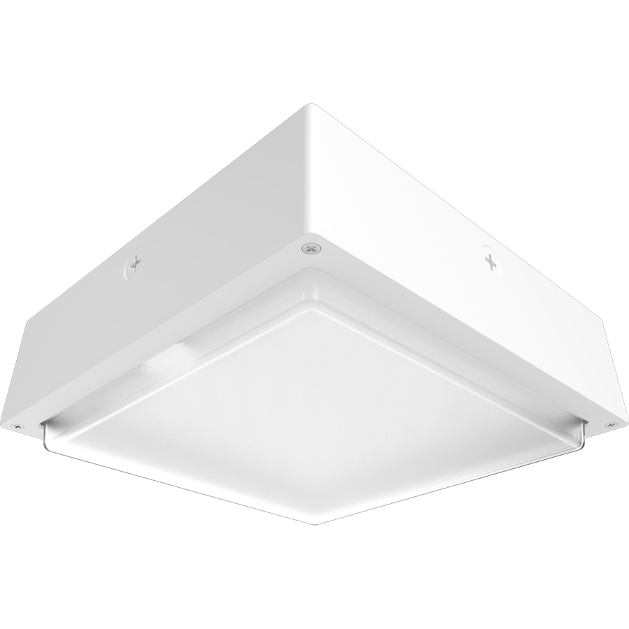RAB Lighting VAN34 Canopy Light, 60/50/40W, CCT Selectable, 480V, Microwave Sensor, White, VAN34-60FRW/480/MVS