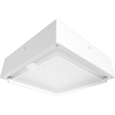 RAB Lighting VAN34 Canopy Light, 30/20/10W, CCT Selectable, Microwave Sensor, Battery Backup, Frosted, White, VAN34-30FRW/MVS/E