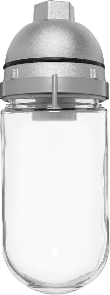 RAB Lighting VP100PW Vaporproof Pendant, 75W, A19, White Perma Globe, White, VP100PW-W