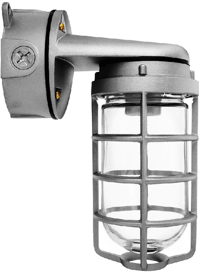 RAB Lighting 150 Watt Max Wall Mount Vaporproof Light, White, 120V, VXBR100DGW