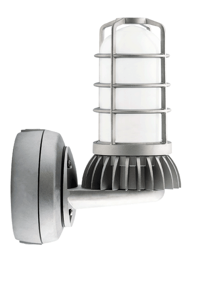 RAB Lighting 13 Watt LED Vaporproof Wall Mount Uplight, 3/4" Taps, 5000K, 729 Lumens, 120-277V, VXBRLED13DG/UP-3/4