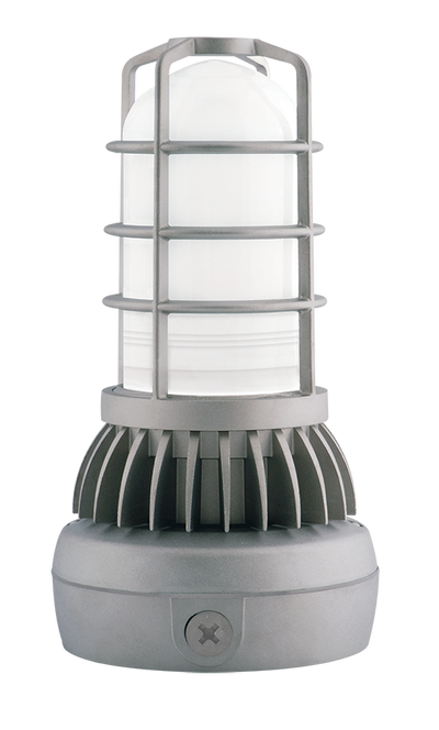 RAB Lighting 13 Watt LED Vaporproof Bottom Mount Fixture, 120V Swivel Photocell, 4000K, 595 Lumens, 120V, VXLED13NDG/UP/PCS