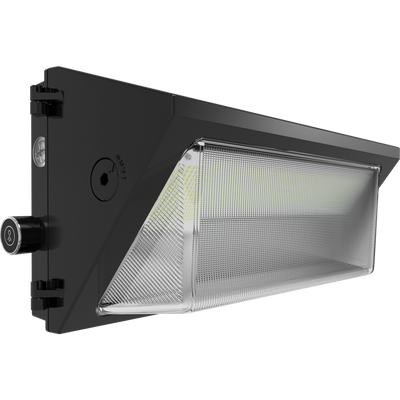 RAB Lighting W22 Large Wall Pack, 150/125/100/75W, CCT Selectable, 480V, Adjustable Throw, Bronze, W22-L-150/480/LCBS/MVS