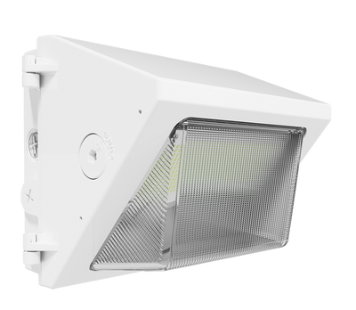 RAB Lighting W22 Small Wallpack, 30/25/20/15W, CCT Selectable, 480V, Adjustable Throw, White, W22-S-30W/480