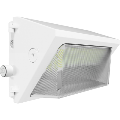 RAB Lighting W22 Medium Wall Pack, 100/85/70/50W, CCT Selectable, 480V, Adjustable Throw, White, W22-M-100W/480/LCBS/MVS