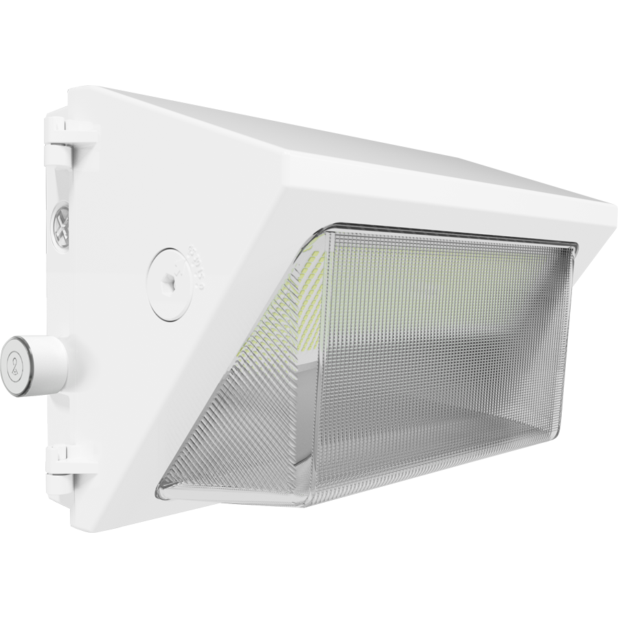 RAB Lighting W22 Medium Wall Pack, 100/85/70/50W, CCT Selectable, Adjustable Throw, White, W22-M-100W/LCBS/MVS