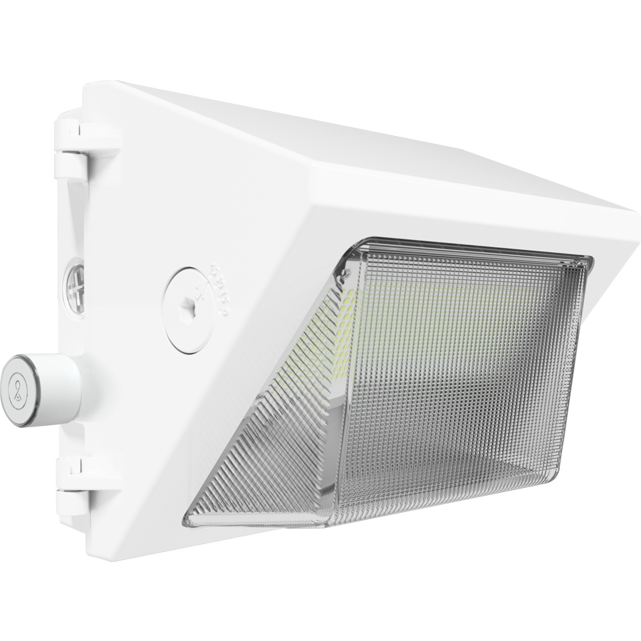 RAB Lighting W22 Small Wallpack, 30/25/20/15W, CCT Selectable, Adjustable Throw, White, W22-S-30W/LCBS/MVS