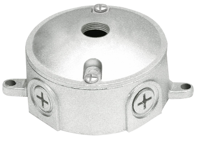 RAB Lighting Weatherproof Round Box, 1/2 Tap, Cover With Tap, LRT5
