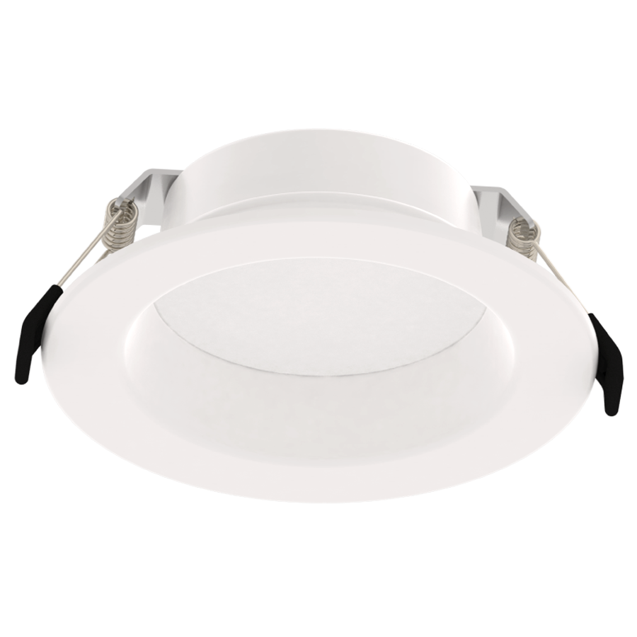 RAB Lighting 4" Deep Regress LED Wafer Downlight, Smooth Reflector, CCT Selectable, 120V, White, WFD4