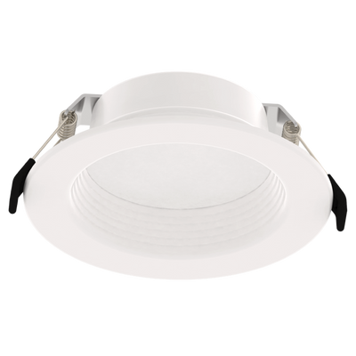 RAB Lighting 4" Deep Regress LED Wafer Downlight, Baffle Reflector, CCT Selectable, 120V, White, WFD4B