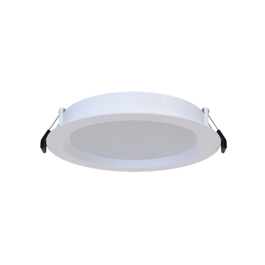 RAB Lighting Wafer 6 In. Recessed Downlight, 13W, CCT Selectable, Baffle White Trim, WFR17-6B