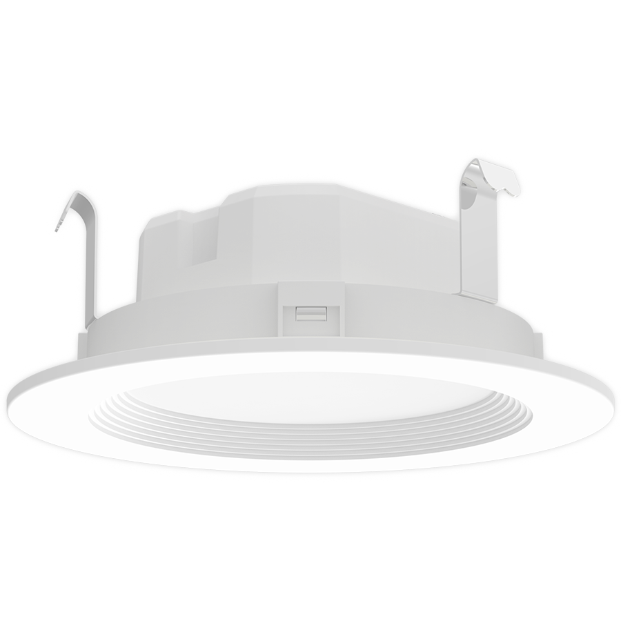 RAB Lighting 4" LED Wafer Retrofit Downlight, Baffle Trim, 6 | 8 | 10W, CCT Selectable, 561 thru 920 Lumens, 120V, WFRETRO4B