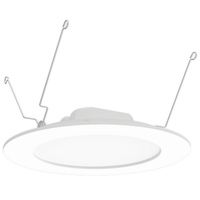 RAB Lighting 6" LED Wafer Retrofit Downlight, Smooth Trim, 11 | 13 | 15W, CCT Selectable, 1,034 thru 1,430 Lumens, 120V, WFRETRO6