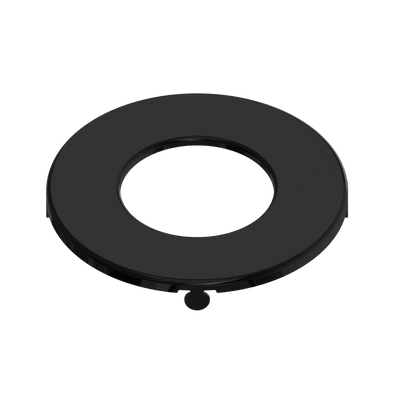 RAB Lighting WAFER Trim Ring, 3 In., Round, Smooth, Black, WFRL-TRIM-3R-BS