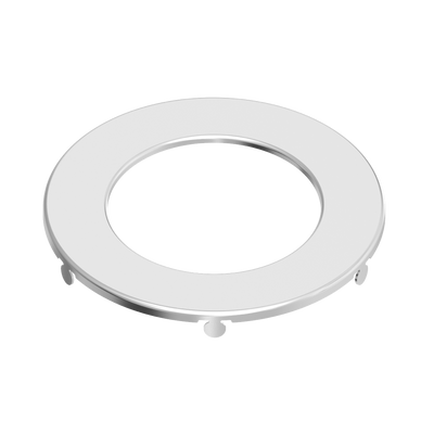 RAB Lighting WAFER 4" Trim Round Smooth, Brushed Nickel, WFRL-TRIM-4R-BNS