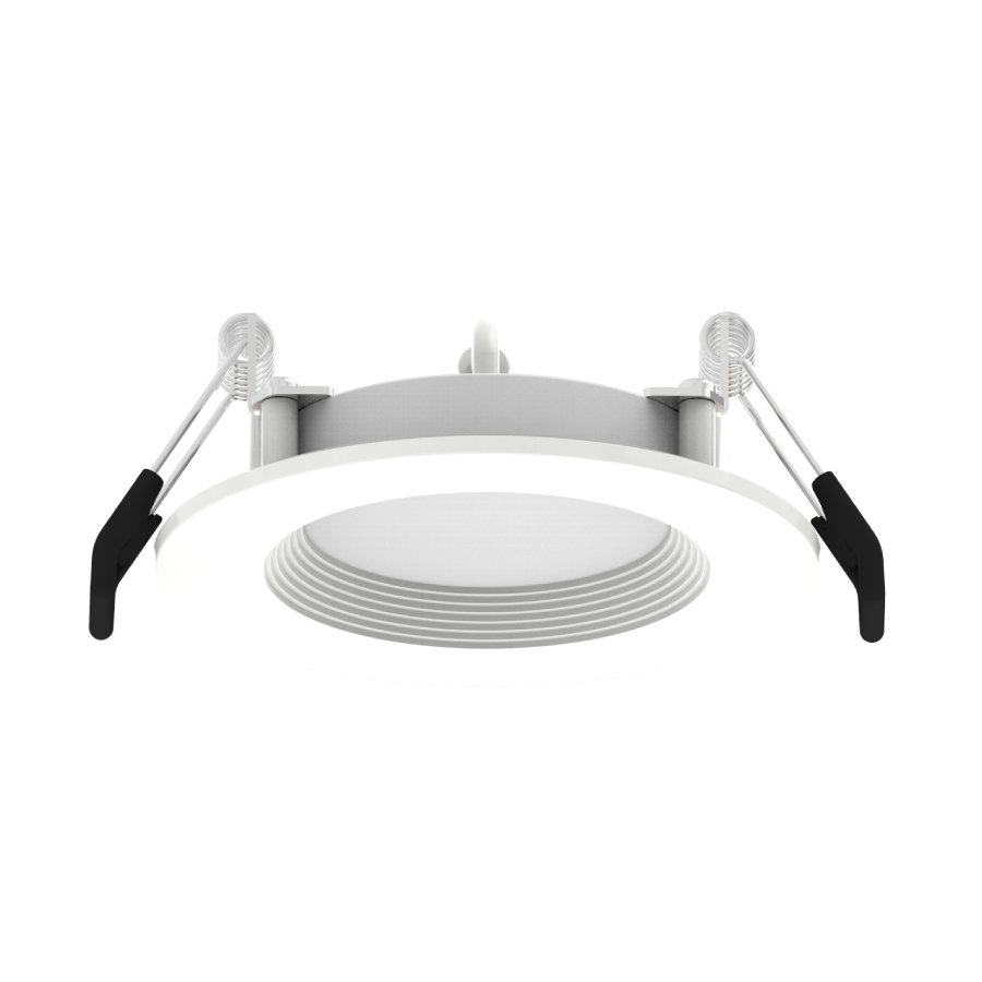 RAB Lighting 3" 6 Watt LED Edge-Lit Wafer Downlight, Baffle Trim, CCT Selectable, 120V, WFRL3R69CCT120WB