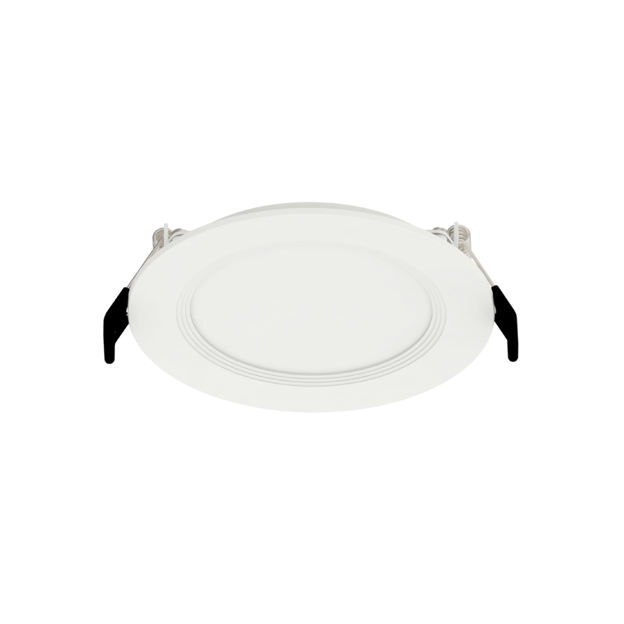 RAB Lighting 9W 4-Inch Edge-Lit Wafer, CCT Selectable, 90 CRI, IC Rated, White, WFRL4R99FA120WBS