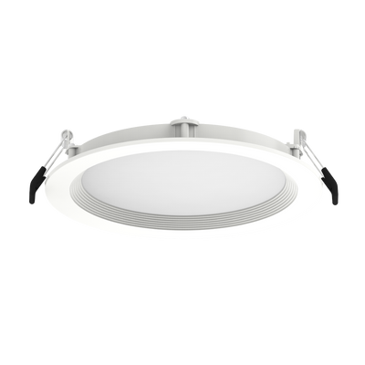 RAB Lighting 6" 13 Watt LED Edge-Lit Wafer Downlight, Baffle Trim, CCT Selectable, 120-277V, WFRL6R139FADWB