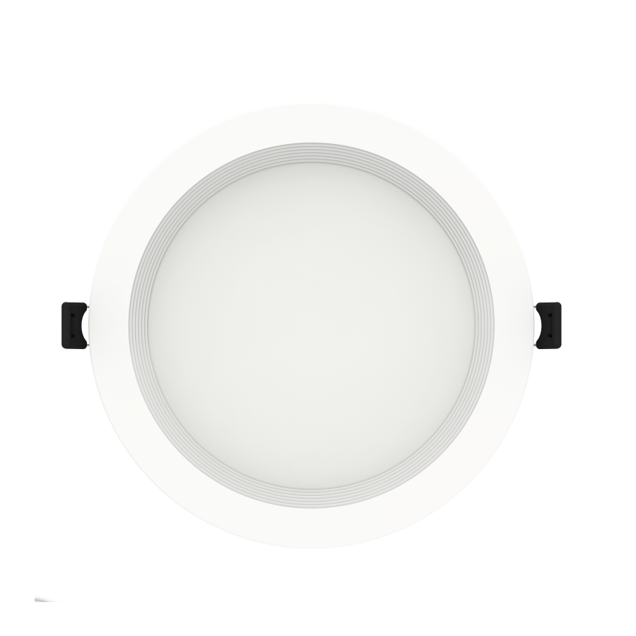 RAB Lighting 6" 14 Watt LED Edge-Lit Wafer Downlight, Baffle Trim, CCT Selectable, 120V, WFRL6R149FA120WB