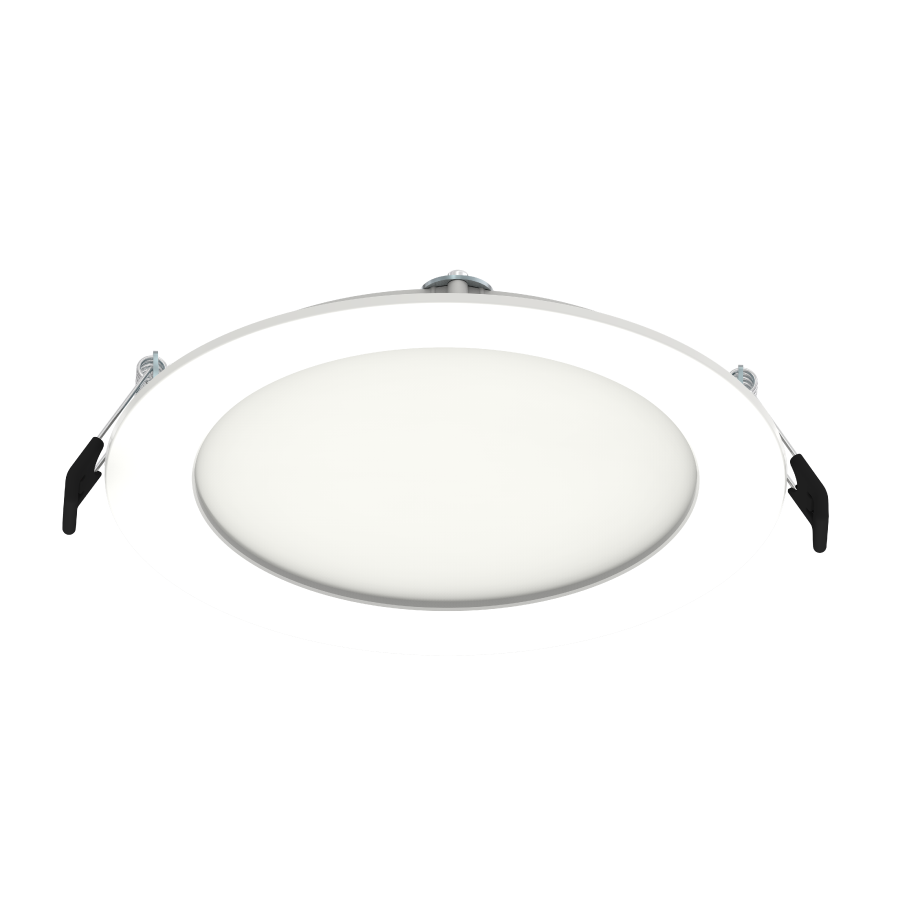 RAB Lighting 6" 14 Watt LED Edge-Lit Wafer Downlight, Smooth Trim, CCT Selectable, 120V, WFRL6R149FA120WS