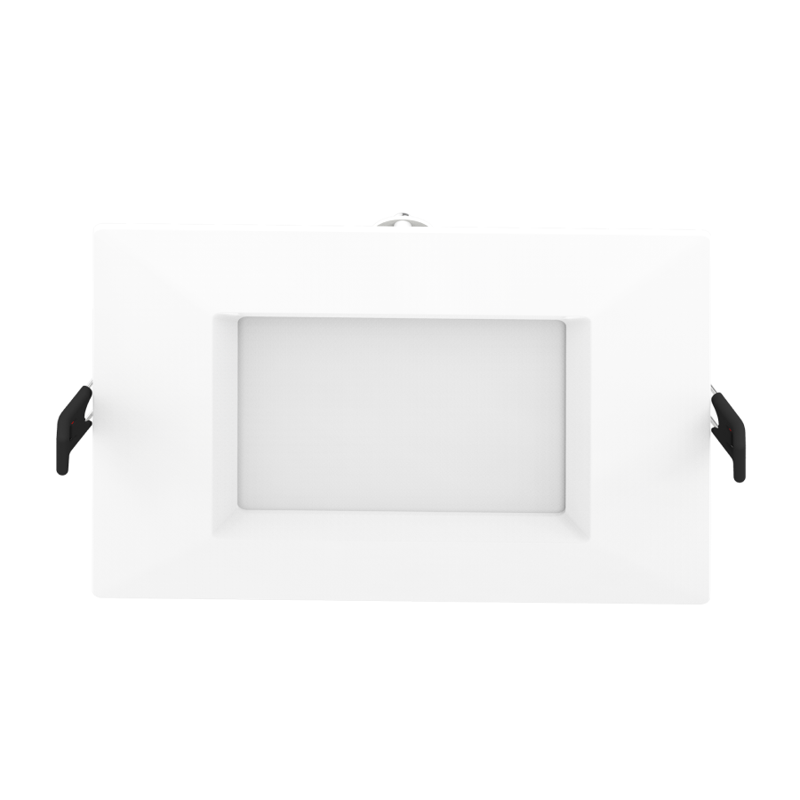 RAB Lighting 6" 14 Watt LED Edge-Lit Wafer Downlight, Square Smooth Trim, CCT Selectable, 120V, WFRL6S139FA120WS