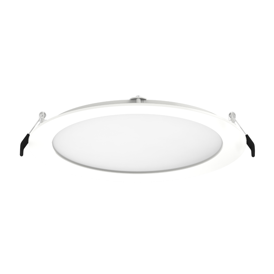 RAB Lighting 8" 23 Watt LED Edge-Lit Wafer Downlight, Smooth Trim, CCT Selectable, 120V, WFRL8R239FA120WS