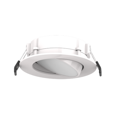 RAB Lighting 4" 8 Watt Gimbal Wafer LED Downlight, CCT Selectable, 120V, WFRLA4R89FA120WS