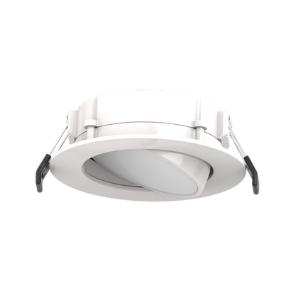 RAB Lighting 4" 8 Watt Gimbal Wafer LED Downlight, CCT Selectable, 120V, WFRLA4R89FA120WS