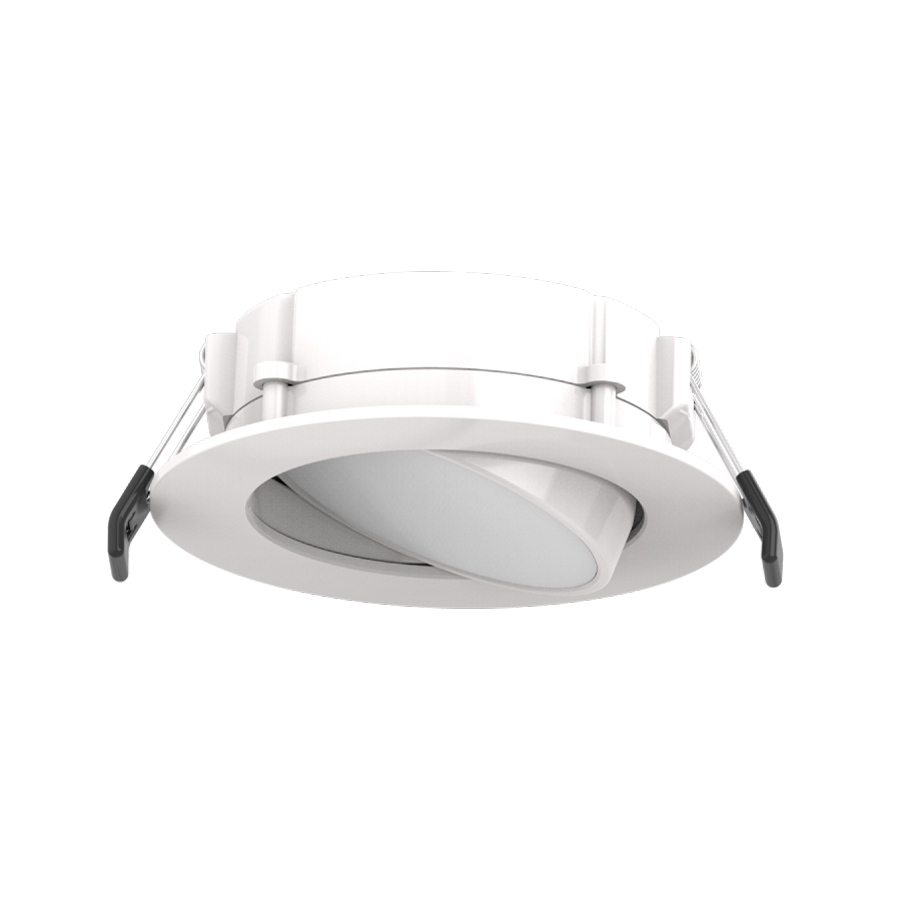 RAB Lighting 4" 8 Watt Gimbal Wafer LED Downlight, CCT Selectable, 120V, WFRLA4R89FA120WS