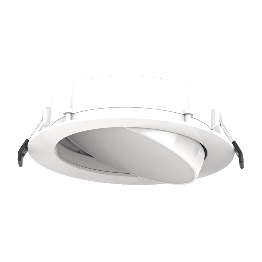 RAB Lighting 6" 12 Watt Gimbal Wafer LED Downlight, CCT Selectable, 120V, WFRLA6R129FA120WS