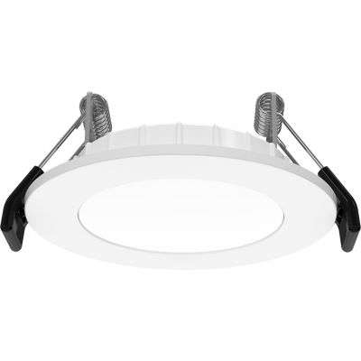 RAB Lighting WFRX Edge-Lit Wafer, 2 In., 10/8/6W, CRI90, CCT Selectable, 120V, TRIAC, Smooth White, WFRX-2