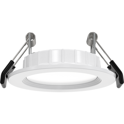 RAB Lighting WFRX Edge-Lit Wafer, 2 In., 10/8/6W, CRI90, CCT Selectable, 120V, TRIAC, Baffle White, WFRX-2B