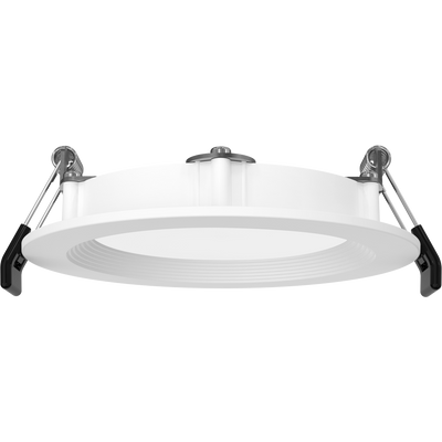 RAB Lighting WFRX Edge-Lit Wafer, 4 In., 12/10/8W, CRI90, CCT Selectable, 120-277V, TRIAC/ELV, Baffle White, WFRX-4BD