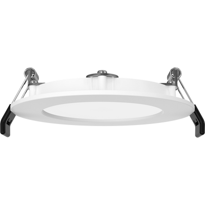 RAB Lighting WFRX Edge-Lit Wafer, 4 In., 12/10/8W, CRI90, CCT Selectable, 120-277V, TRIAC/ELV, Smooth White, WFRX-4D