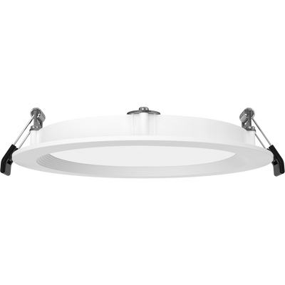 RAB Lighting WFRX 6 In. Edge-Lit Wafer Downlight, 15/13/11W, CCT Selectable, CRI 90, 120-277V, White Baffle, WFRX-6BD