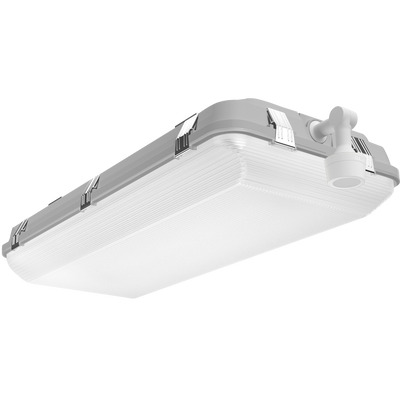 RAB Lighting WHALE 2' High Power, 135/100/70W, CCT Selectable, LightCloud Blue, Microwave Occupancy Sensor, Battery Backup, Gray, WHALE2H/LCBS/MVS/E