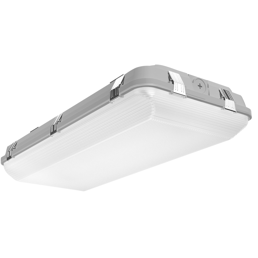 RAB Lighting WHALE 2' High Power, 135/100/70W, CCT Selectable, LightCloud Blue, Passive Infrared Sensor, Battery Backup, Gray, WHALE2H/LCBS/E