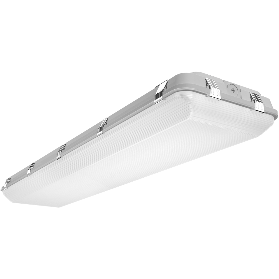 RAB Lighting WHALE 4-ft Linear Fixture, 160/140/120W, CCT Selectable, Microwave Occupancy Sensor, Gray, WHALE4/MVS